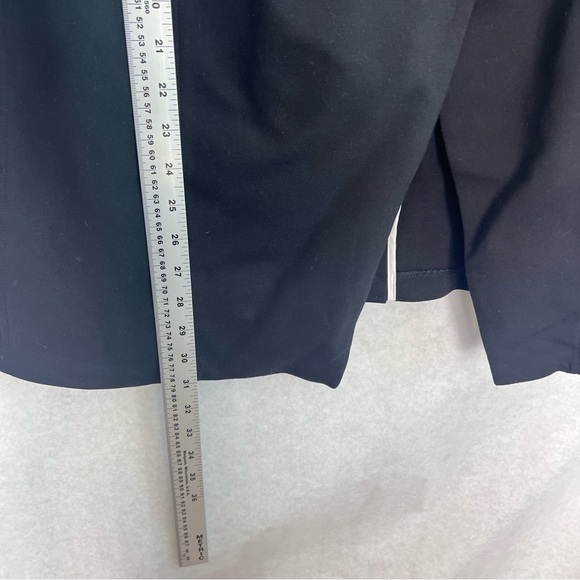 AMANDA + Chelsea blazer size 1X piped shoulder Ponte jacket black - Picture 3 of 7